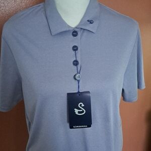 Swanies Women's Lavender Short-Sleeve Polo